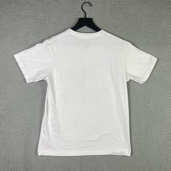 Disney‎ Uniqlo Mickey Mouse Shirt Mens Small Tee Beach Tropical White Short Top - Picture 4 of 9